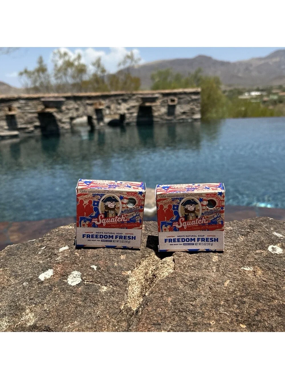 2X Dr. Squatch Freedom Fresh NEW 2026 Limited Edition Natural Soap 5oz